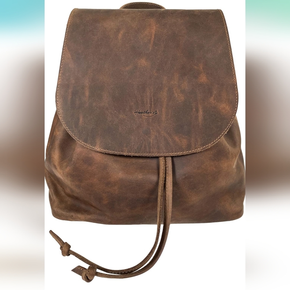 Heather's Leather Back Pack